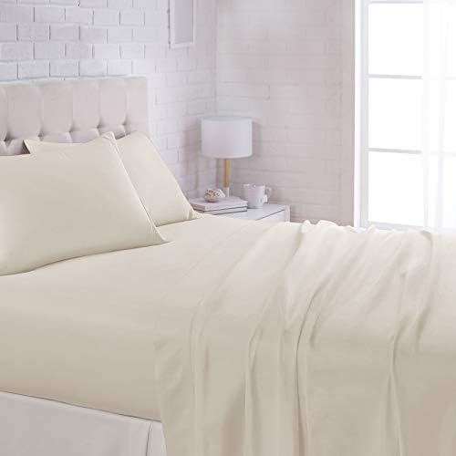 Amazon Basics Brushed Microfiber Sheet Set, Extra Soft with Natural Texture, 4-Piece, Queen, Beige Review
