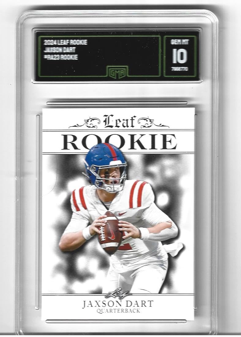 Graded Gem Mint 10 Jaxson Dart Football Rookie Card 2025 Panini Instant #13 Debut Card Giants Starting Quarterback Only 1054 Produced Review