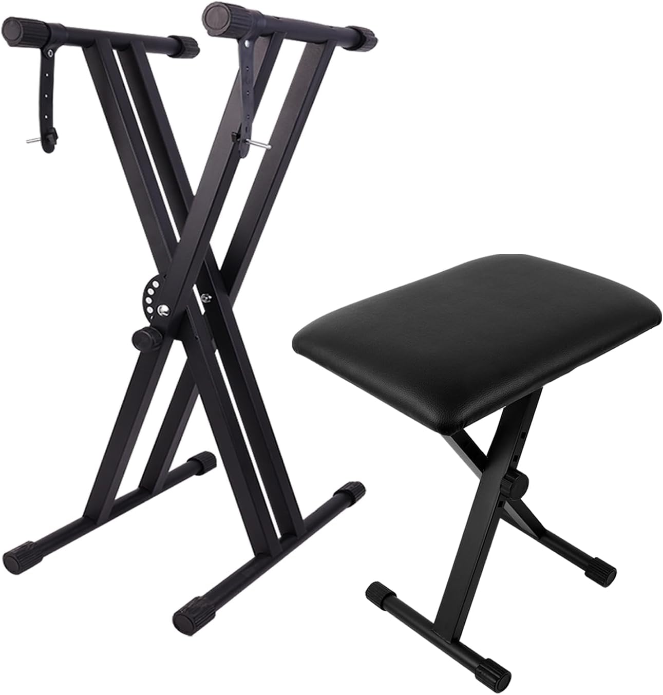 Keyboard Stands and Bench Set,X Keyboard Stand Adjustable & Portable Digital Piano Stand with Locking Straps Review