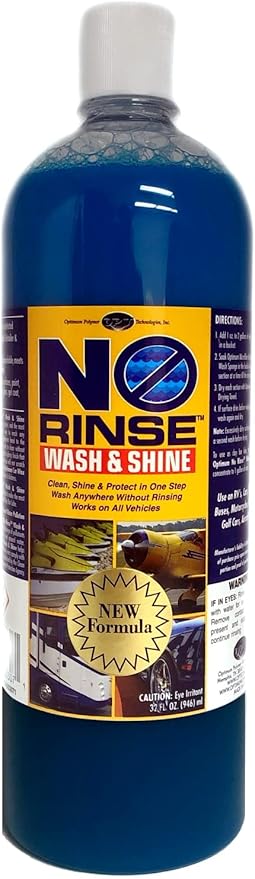 Optimum No Rinse Wash and Shine Version 6 - ONR Rinseless Car Wash Soap for Auto Detailing, Use On Paint, Ceramic Coatings, Glass, Interior (32 Oz) Review