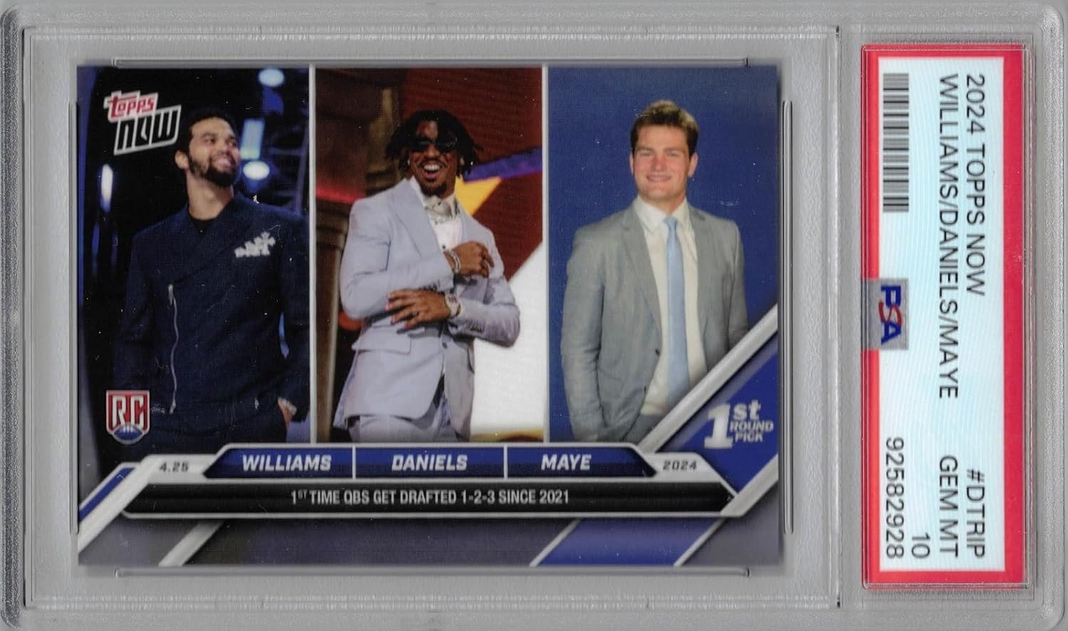 PSA 10 Graded 2024 NFL Football Rookie Card Mystery Box (Daniels, Nabers, Williams & More!) Review