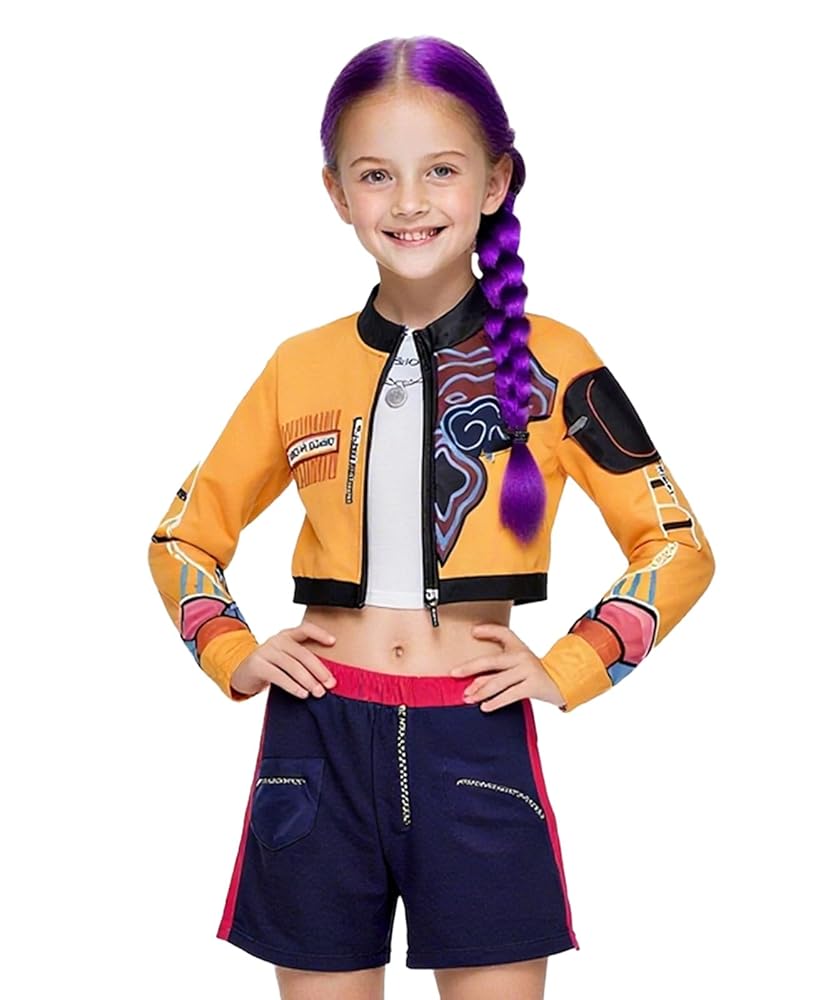 Singer Costume for Girls, POP Group Costume for Kids, Halloween Stage Star Cosplay Dress Up Review