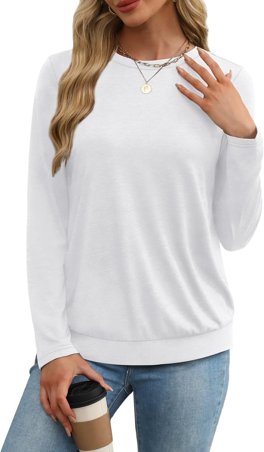 WIHOLL Long Sleeve Shirts for Women Color Block Raglan Tops Casual Crewneck Basic Tees Fall Clothes 2025 Fashion Review